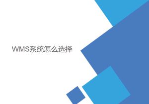 wms系統(tǒng)怎么選擇？